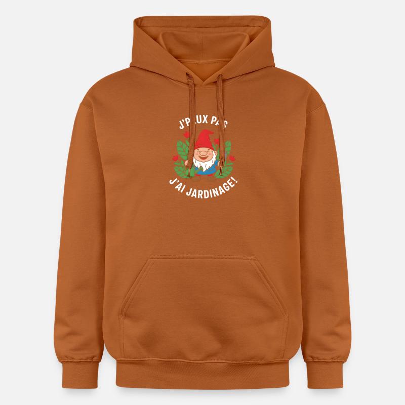 Jardinage espiègle du gnome - Sweat à capuche Softstyle® Gildan Unisexe - Athletic Orange