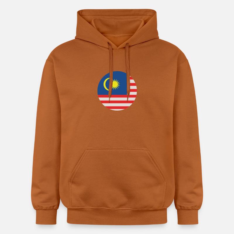 Drapeau rond de Malaisie - Sweat à capuche Softstyle® Gildan Unisexe - Athletic Orange