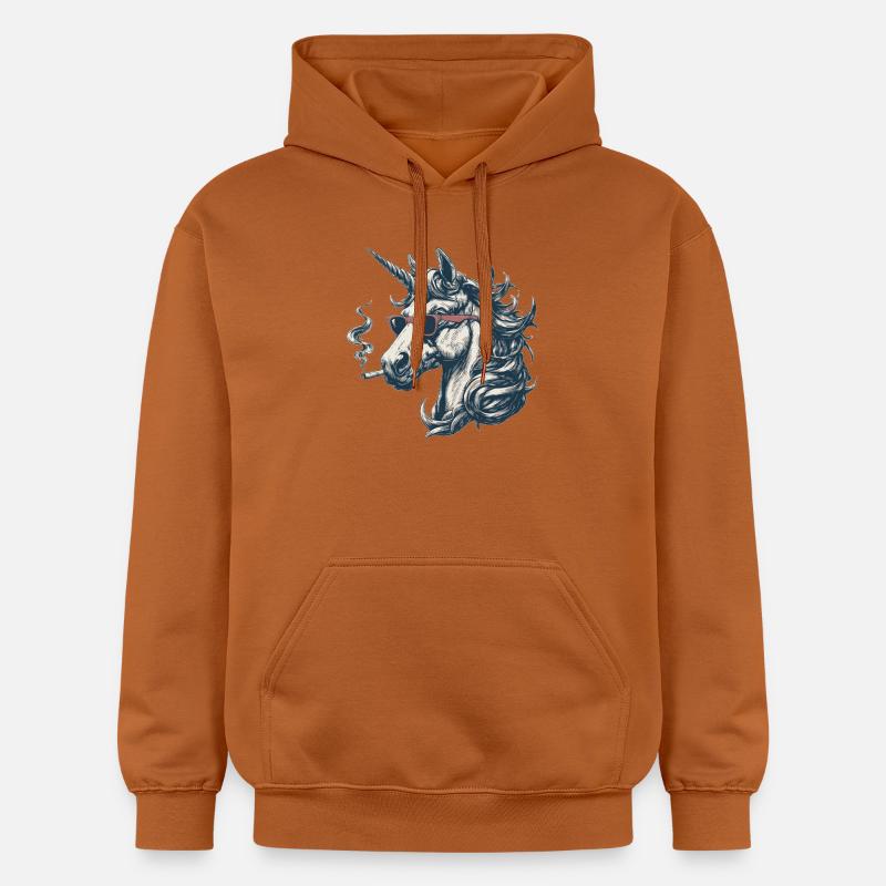 Licorne cool - Sweat à capuche Softstyle® Gildan Unisexe - Athletic Orange