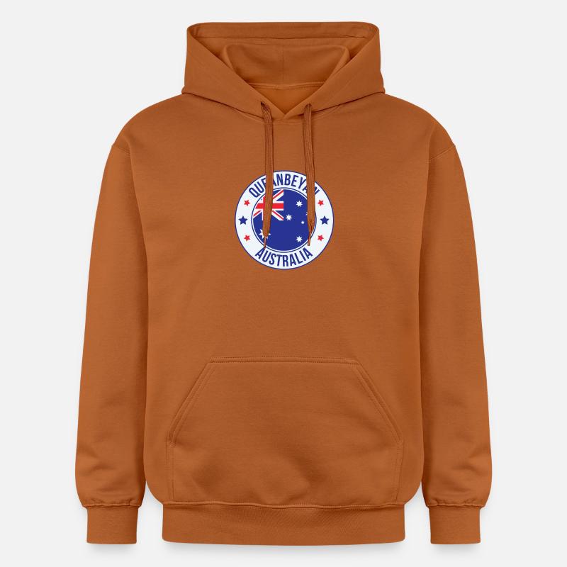 Insigne de l’emblème de Queanbeyan Australia - Sweat à capuche Softstyle® Gildan Unisexe - Athletic Orange