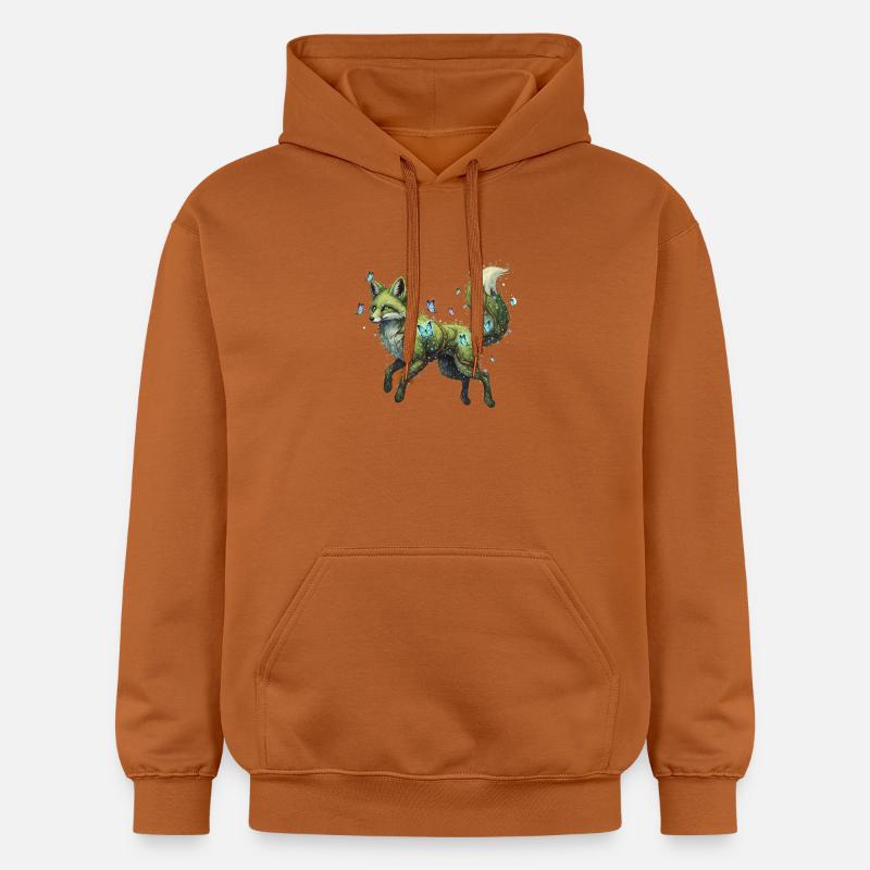 Papillon Magique Renard Vert - Sweat à capuche Softstyle® Gildan Unisexe - Athletic Orange