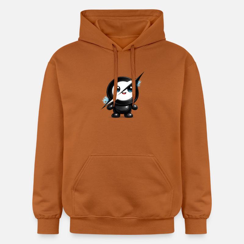 Cute AI Lightning Grok Mascot Sticker - Sweat à capuche Softstyle® Gildan Unisexe - Athletic Orange