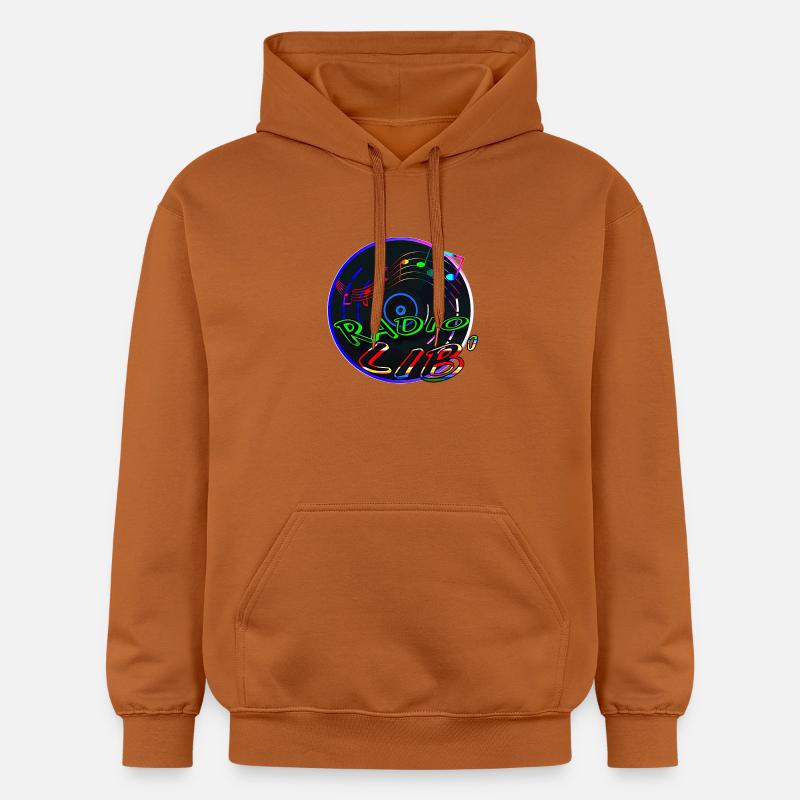 Vinyle Neon Radio Lib - Sweat à capuche Softstyle® Gildan Unisexe - Athletic Orange