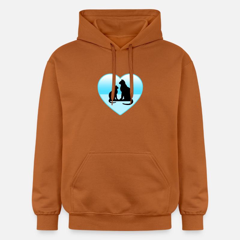 félin - Sweat à capuche Softstyle® Gildan Unisexe - Athletic Orange