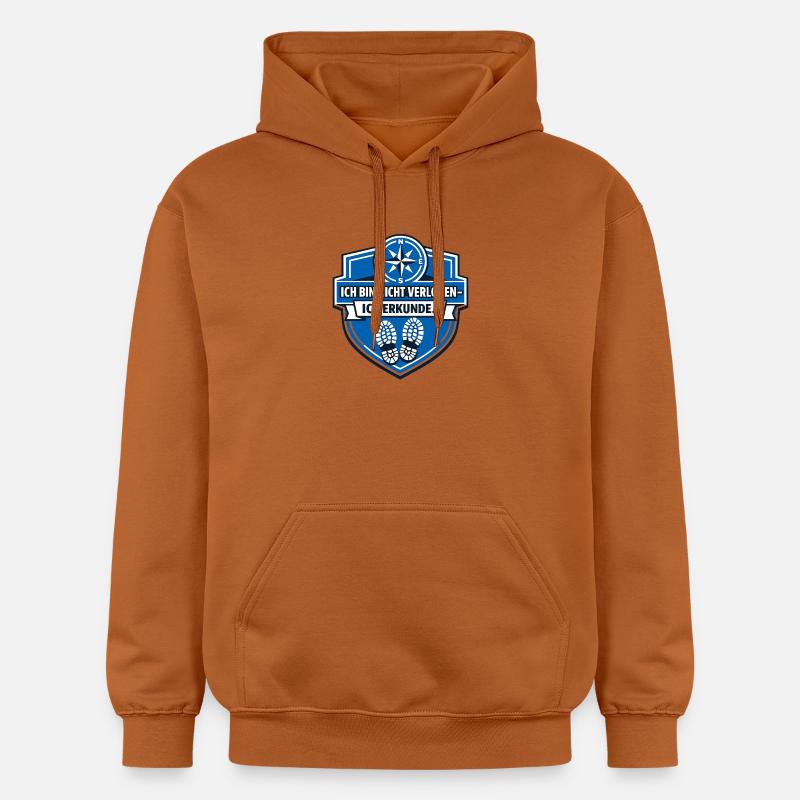J’aime juste camper - Sweat à capuche Softstyle® Gildan Unisexe - Athletic Orange