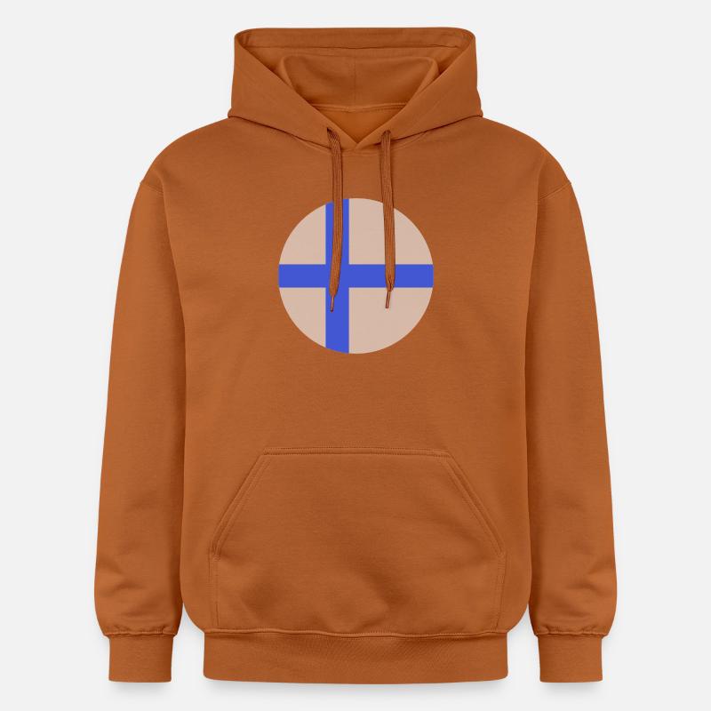 Drapeau rond finlandais - Sweat à capuche Softstyle® Gildan Unisexe - Athletic Orange
