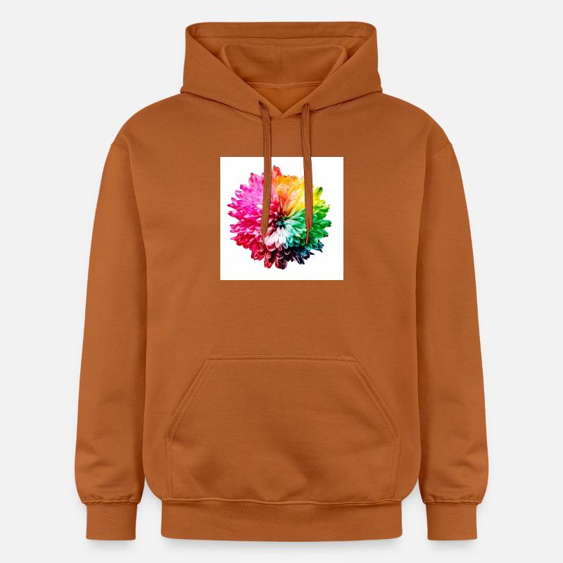 Regenbogen Blüte Explosion - Gildan Unisex Softstyle® Midweight Hoodie - Athletic Orange