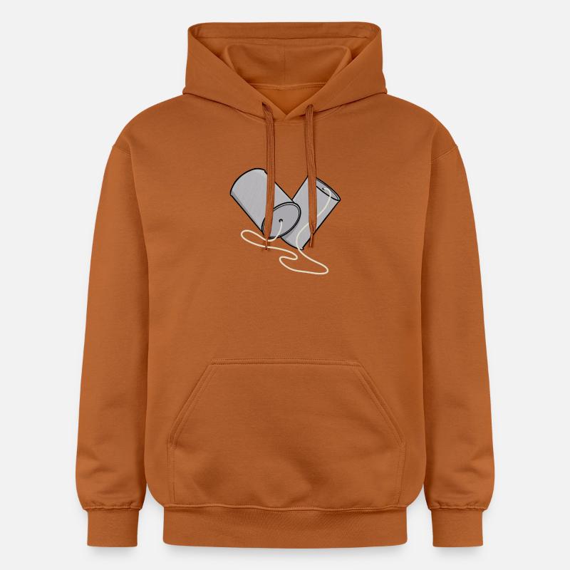 Nostalgie du téléphone en conserve - Sweat à capuche Softstyle® Gildan Unisexe - Athletic Orange