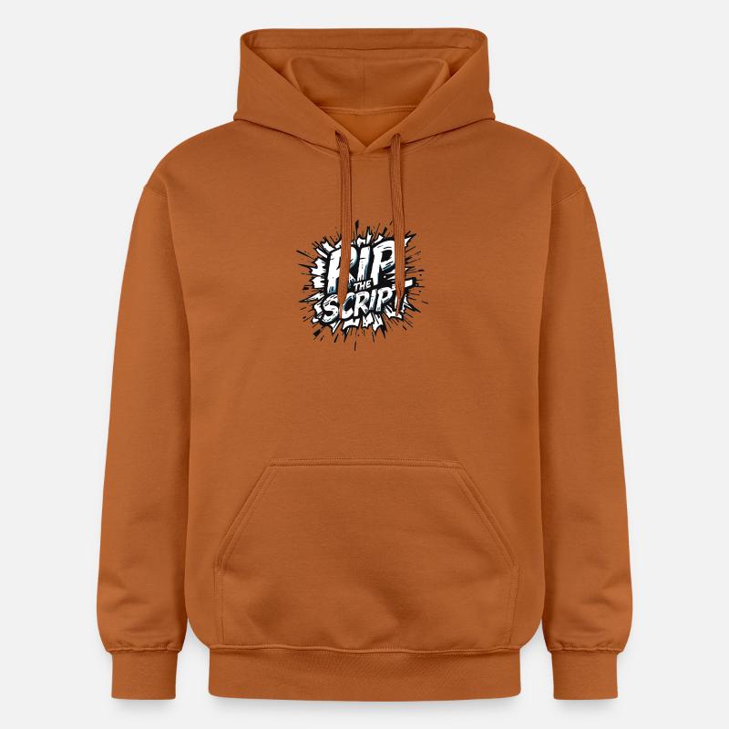 Rip the Script Burst - Sweat à capuche Softstyle® Gildan Unisexe - Athletic Orange