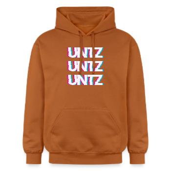 Hardtekk Tekk - Gildan Unisex Softstyle® Midweight Hoodie - Athletic Orange - Vorne - Liana (172cm) & Jaron (178cm)