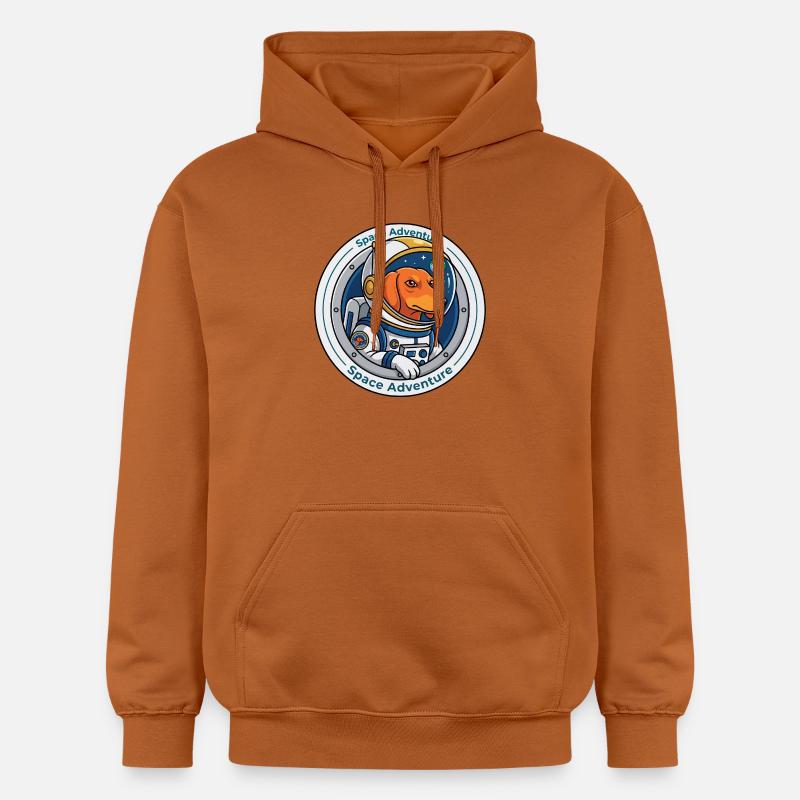 Aventure spatiale Teckel : Mission Weltall - Sweat à capuche Softstyle® Gildan Unisexe - Athletic Orange