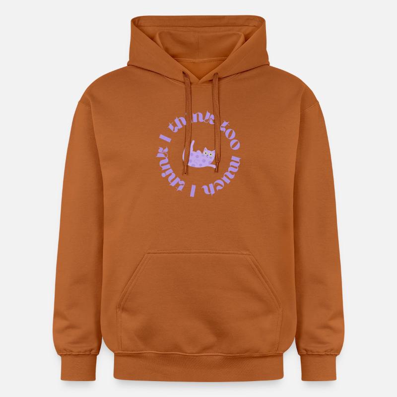 Je pense trop #2 - Sweat à capuche Softstyle® Gildan Unisexe - Athletic Orange