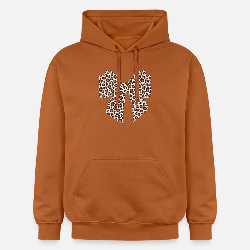 Noeud leopard idée cadeau - Sweat à capuche Softstyle® Gildan Unisexe - Athletic Orange