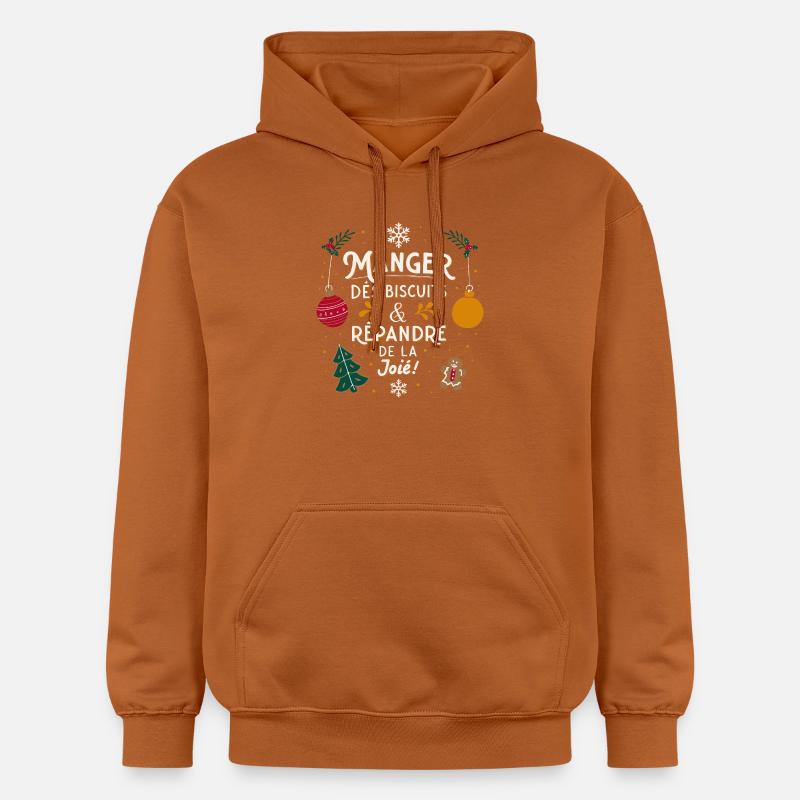 Manger des Biscuits & Répandre Joie Noël - Sweat à capuche Softstyle® Gildan Unisexe - Athletic Orange