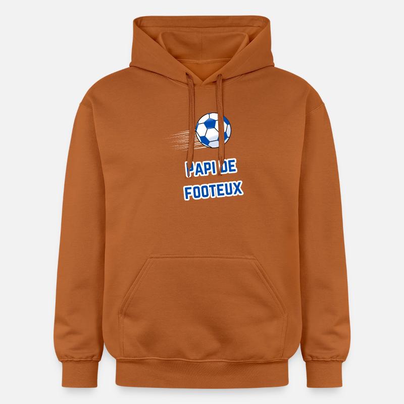 Tee-Shirt Papi Supporter Footeux - Sweat à capuche Softstyle® Gildan Unisexe - Athletic Orange