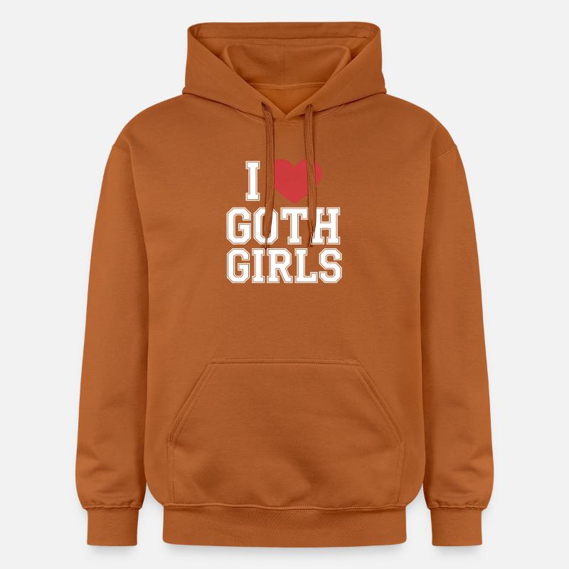 J’aime les filles gothiques - Sweat à capuche Softstyle® Gildan Unisexe - Athletic Orange