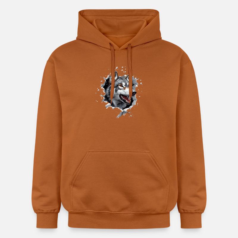 Drôle de chien-loup - Sweat à capuche Softstyle® Gildan Unisexe - Athletic Orange