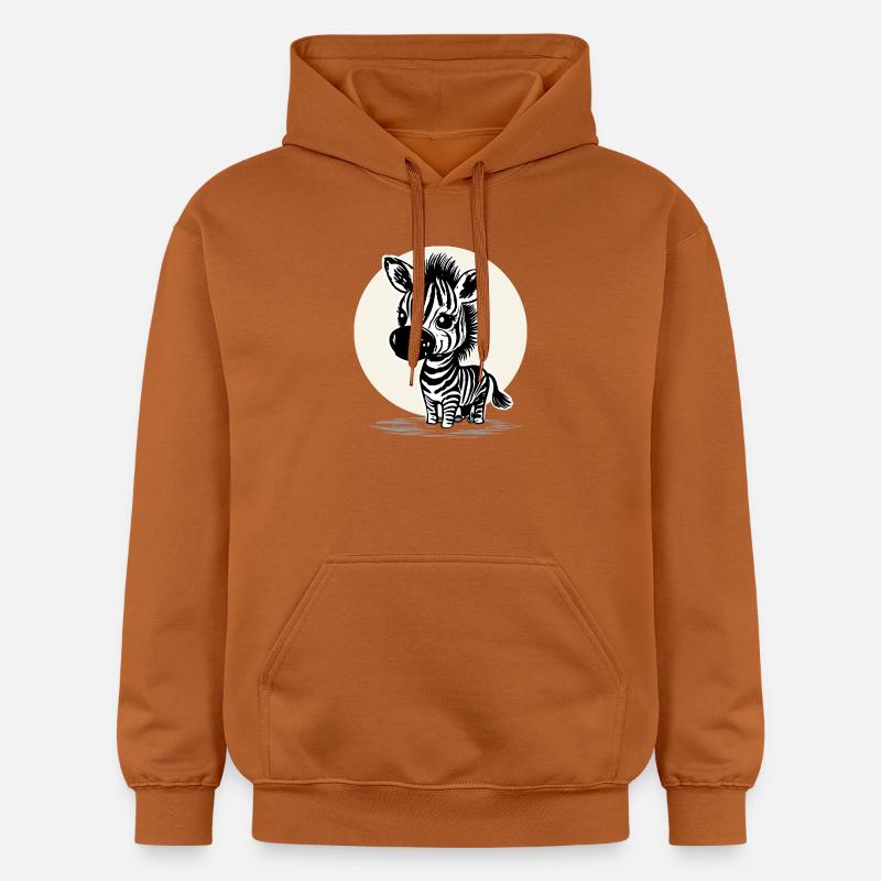 Zèbre mignon – Motif d’animal mignon - Sweat à capuche Softstyle® Gildan Unisexe - Athletic Orange
