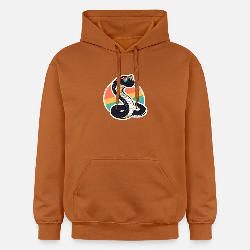 Cobra arc ciel rétro - Sweat à capuche Softstyle® Gildan Unisexe - Athletic Orange