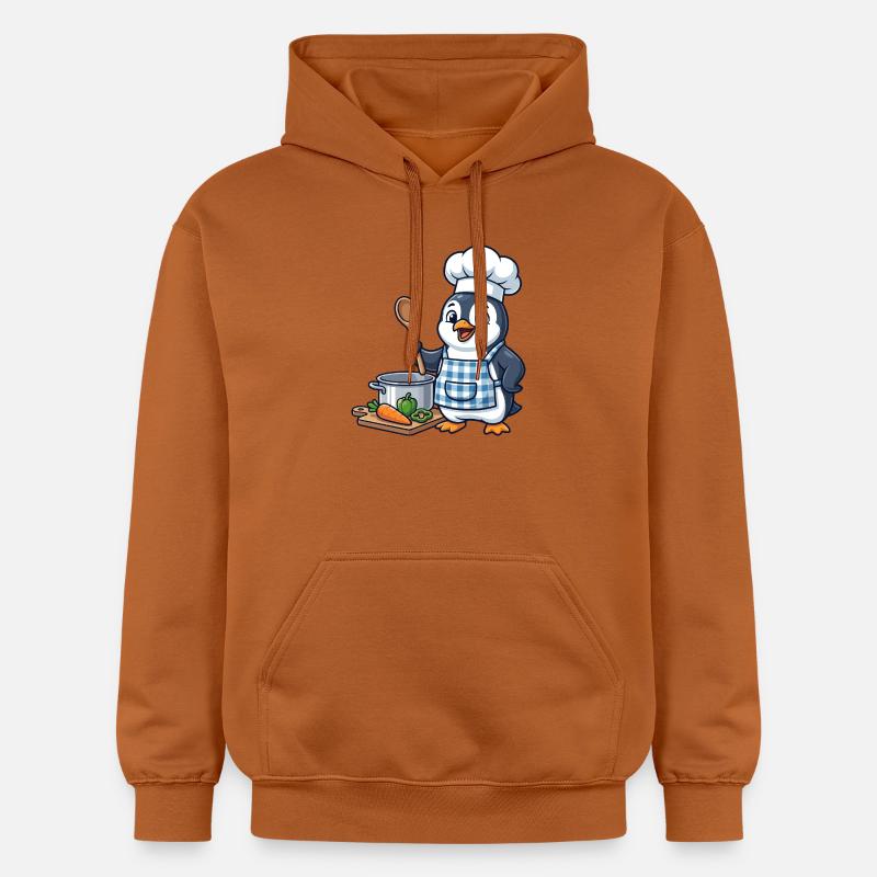 Cuisson des légumes de Penguin Chef - Sweat à capuche Softstyle® Gildan Unisexe - Athletic Orange