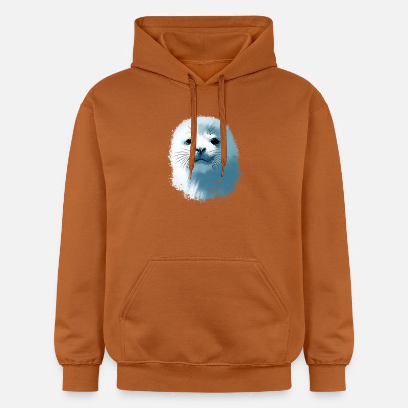 Bébé phoque - Sweat à capuche Softstyle® Gildan Unisexe - Athletic Orange