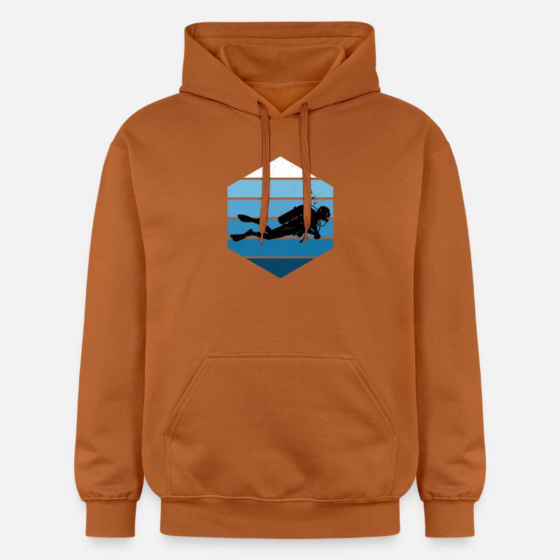 Concentration pure de plongée - Sweat à capuche Softstyle® Gildan Unisexe - Athletic Orange