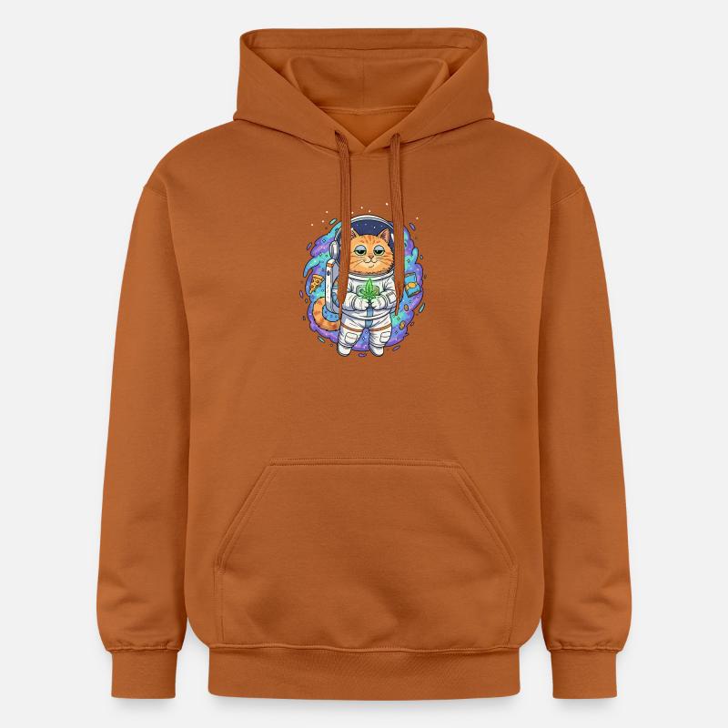 Chat Épaveuse de l’Espace - Sweat à capuche Softstyle® Gildan Unisexe - Athletic Orange