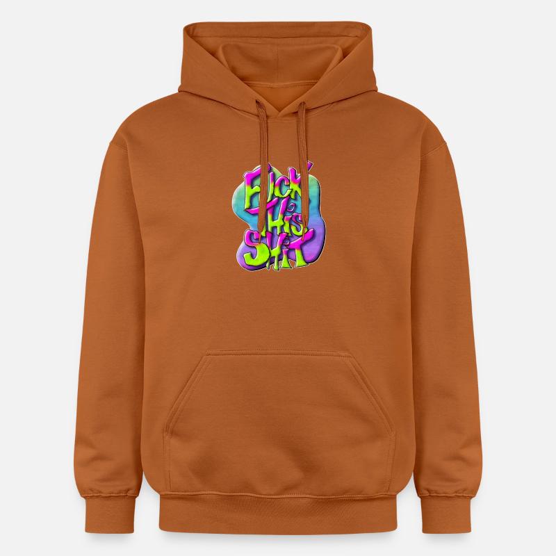 Fuck this shit - Graffiti Design - Sweat à capuche Softstyle® Gildan Unisexe - Athletic Orange