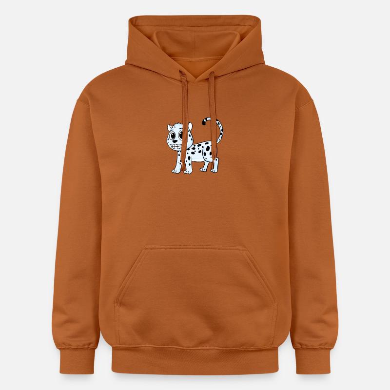 Léopard des neiges Léopard - Sweat à capuche Softstyle® Gildan Unisexe - Athletic Orange