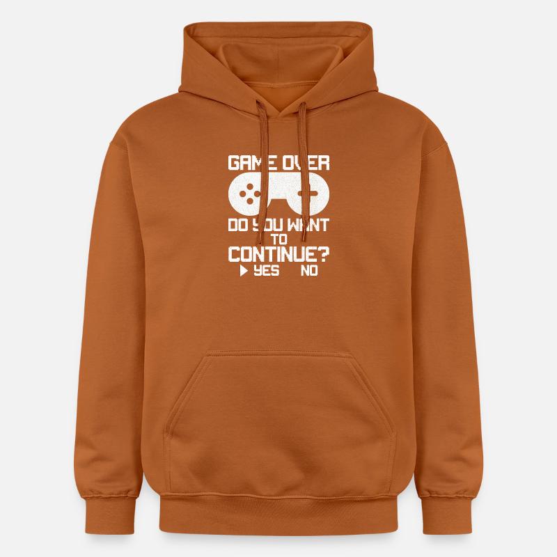 Game Over Voulez-vous continuer - Sweat à capuche Softstyle® Gildan Unisexe - Athletic Orange