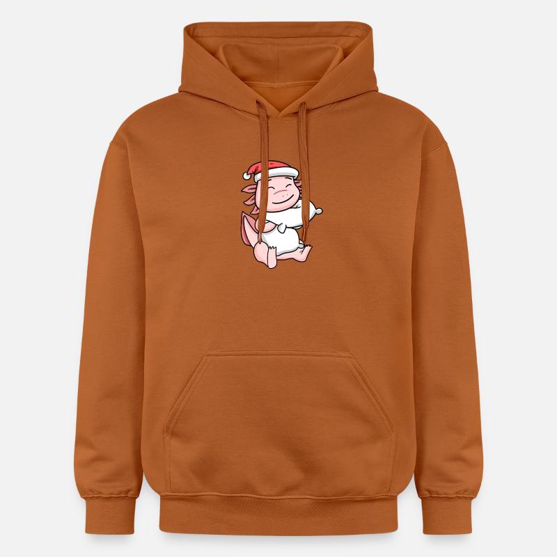 Axolotl Noël - Sweat à capuche Softstyle® Gildan Unisexe - Athletic Orange