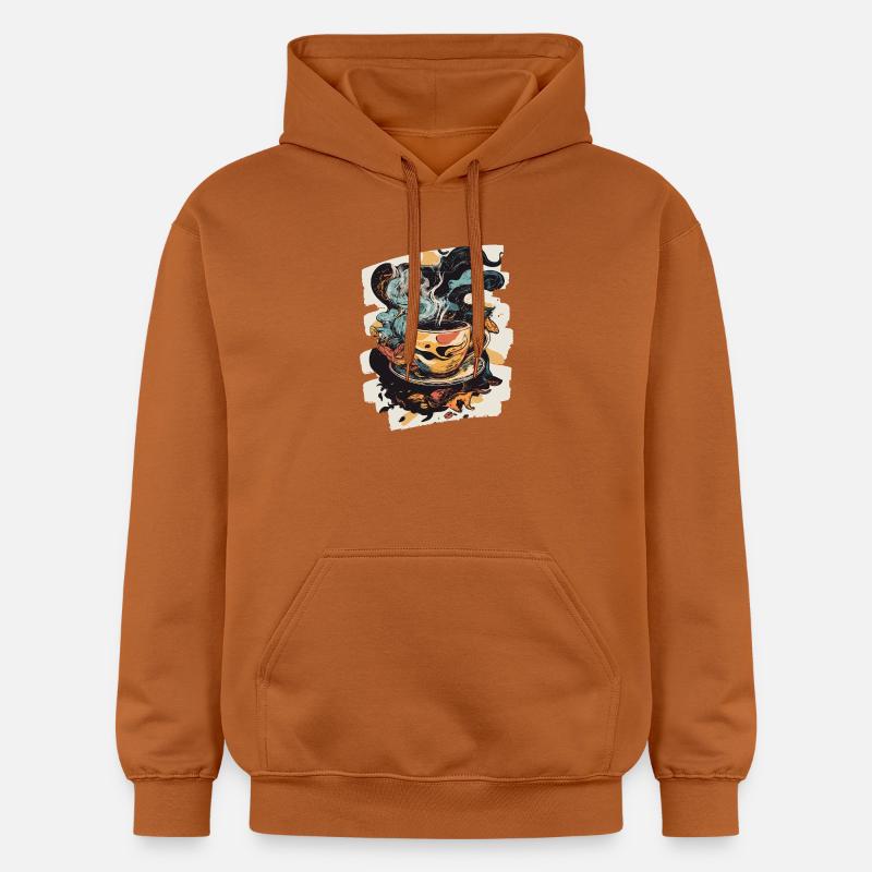 Café Café Amateurs de café - Sweat à capuche Softstyle® Gildan Unisexe - Athletic Orange