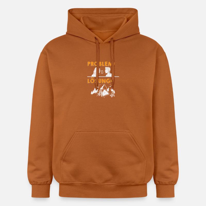 Camper Camping Caravane Dicton - Sweat à capuche Softstyle® Gildan Unisexe - Athletic Orange