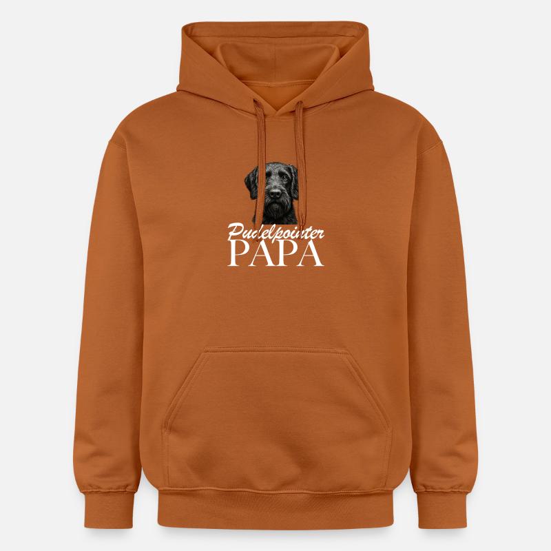 Papa caniche pointer - Sweat à capuche Softstyle® Gildan Unisexe - Athletic Orange