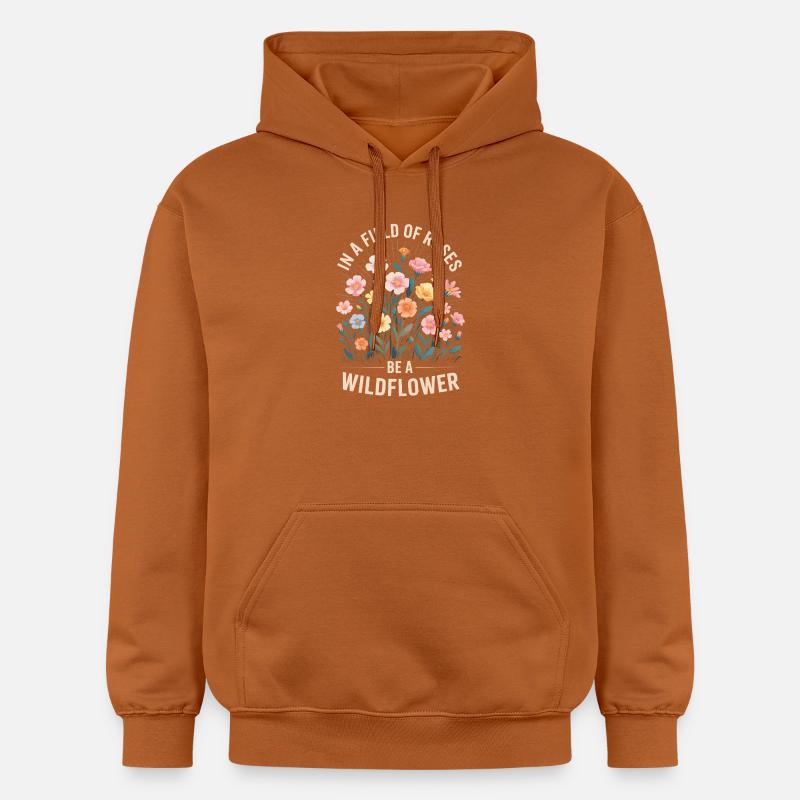 Fleurs sauvages dans le champ - Sweat à capuche Softstyle® Gildan Unisexe - Athletic Orange