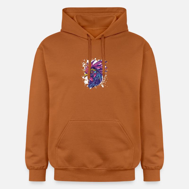 Animal éclaboussures de coq - Sweat à capuche Softstyle® Gildan Unisexe - Athletic Orange