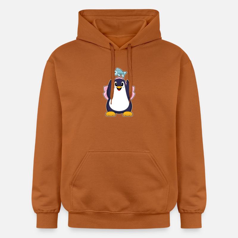 Pingouin Voile de mariée Mariage - Sweat à capuche Softstyle® Gildan Unisexe - Athletic Orange