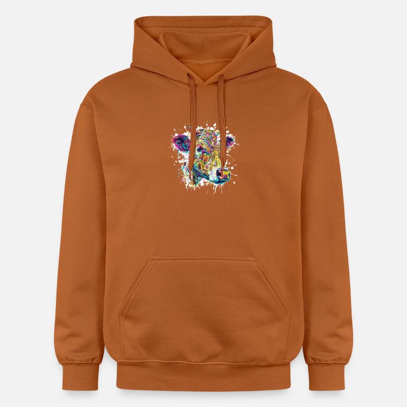 Éclaboussures de peinture de vache - Sweat à capuche Softstyle® Gildan Unisexe - Athletic Orange