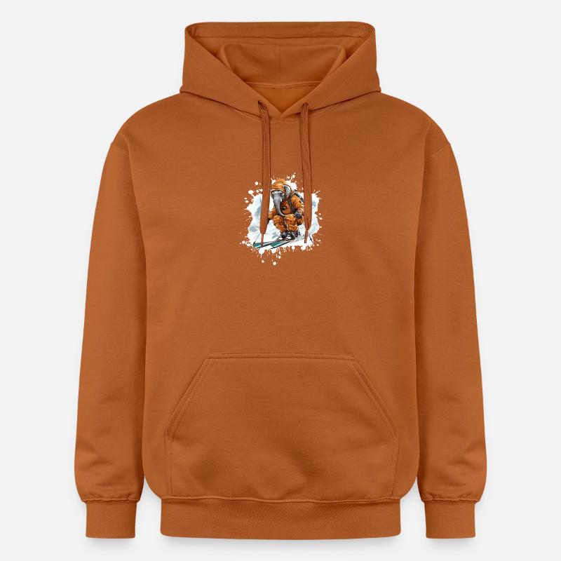 Ski d’éléphant Ski - Sweat à capuche Softstyle® Gildan Unisexe - Athletic Orange