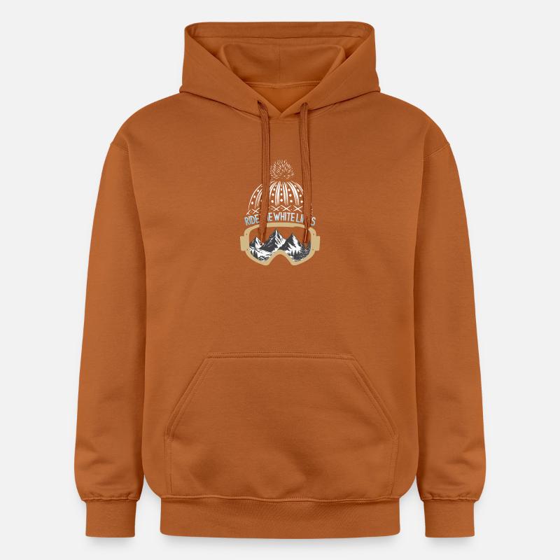 Roulez sur les lignes blanches - Sweat à capuche Softstyle® Gildan Unisexe - Athletic Orange