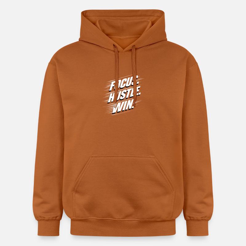 Graphique de victoire Focus Hustle - Sweat à capuche Softstyle® Gildan Unisexe - Athletic Orange