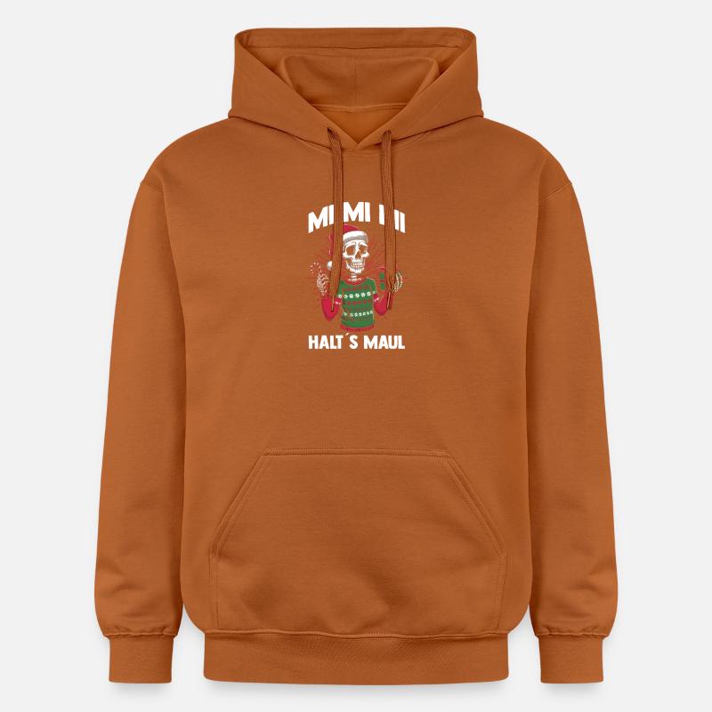 Noël Noël squelette de Noël - Sweat à capuche Softstyle® Gildan Unisexe - Athletic Orange