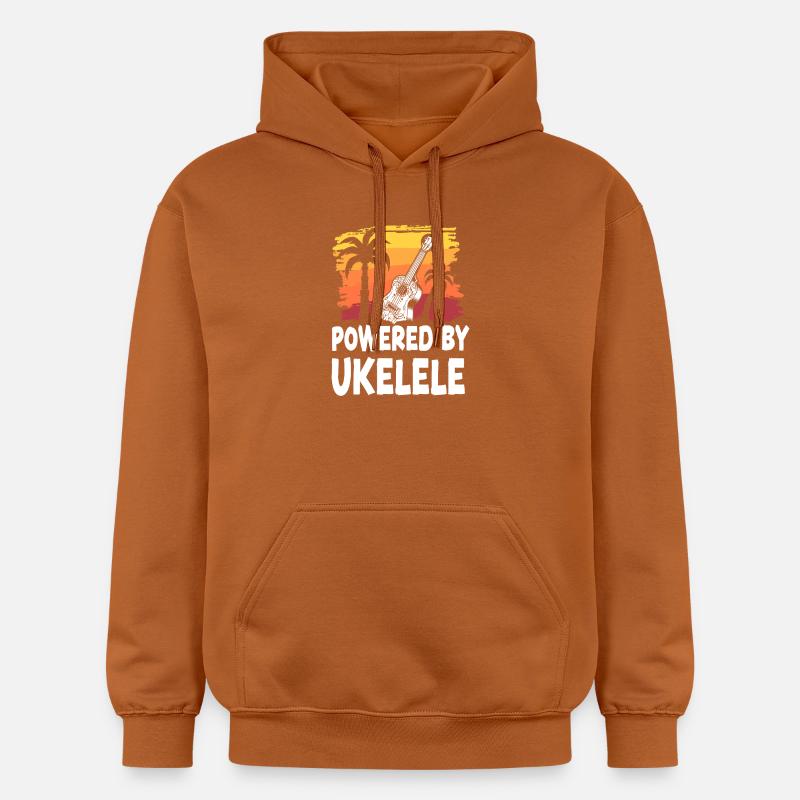 Ukulélé hawaïen Ukulélé propulsé par - Sweat à capuche Softstyle® Gildan Unisexe - Athletic Orange