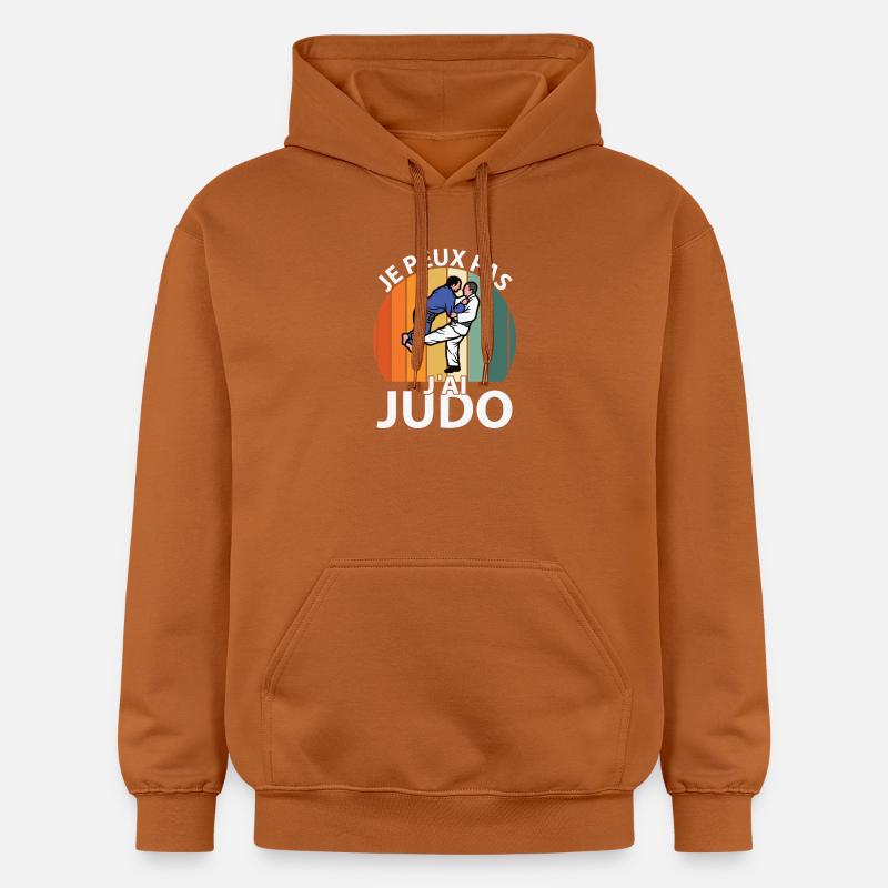 Je peux pas J'ai Judo - Sweat à capuche Softstyle® Gildan Unisexe - Athletic Orange