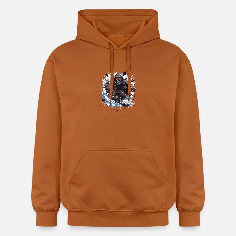 Gorilla Snowboard - Sweat à capuche Softstyle® Gildan Unisexe - Athletic Orange