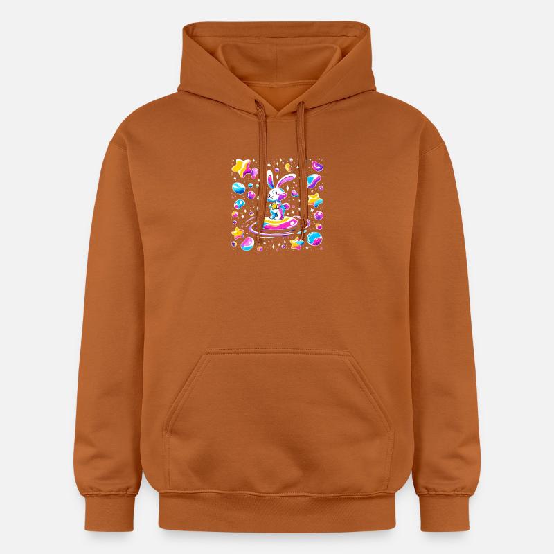 Cosmischer Rabbit sur Star Wave - Sweat à capuche Softstyle® Gildan Unisexe - Athletic Orange