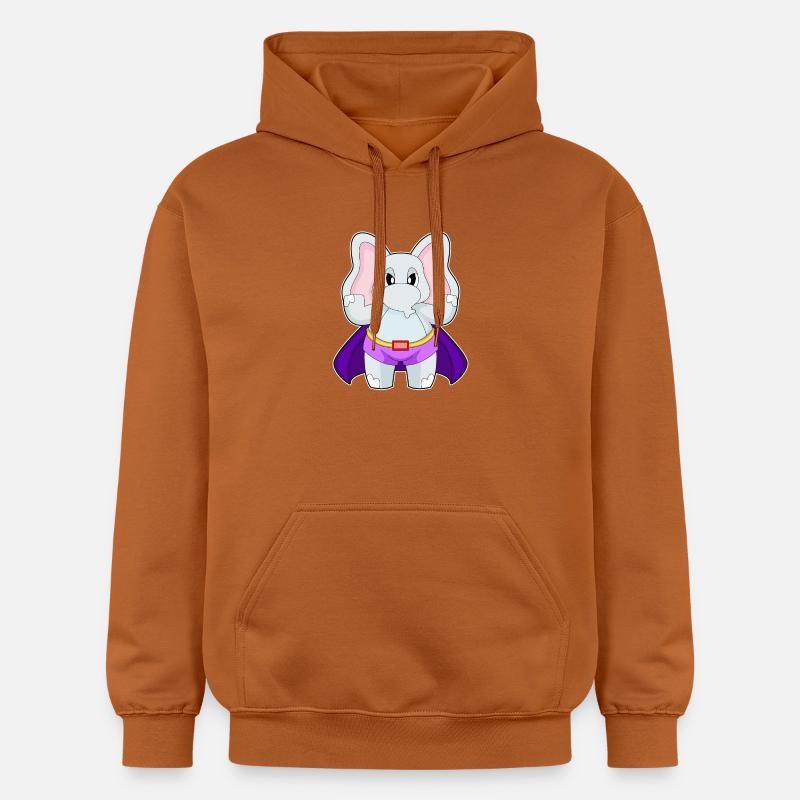 Cape de super-héros éléphant - Sweat à capuche Softstyle® Gildan Unisexe - Athletic Orange