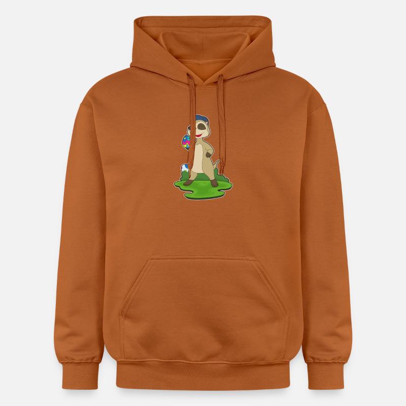 Meerkat Easter Easter Eggs - Gildan Unisex Softstyle® Midweight Hoodie - Athletic Orange