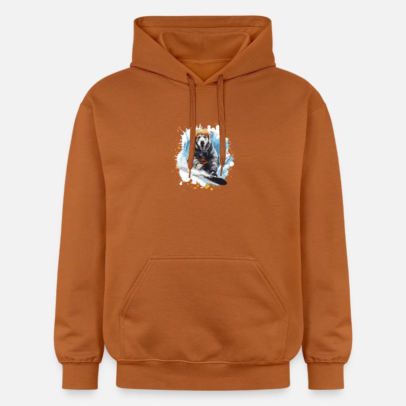 Snowboard pour chiens labrador - Sweat à capuche Softstyle® Gildan Unisexe - Athletic Orange