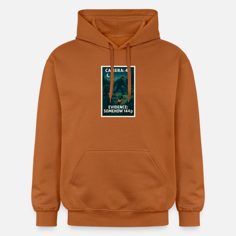 Caméra 4K, preuve 144p | Mème Bigfoot - Sweat à capuche Softstyle® Gildan Unisexe - Athletic Orange